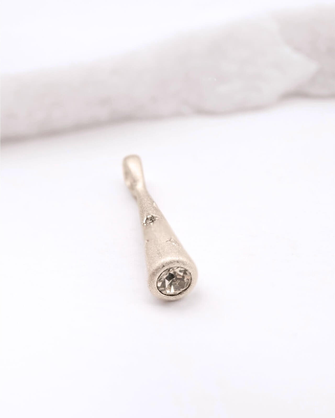 Sparkly Comet Silver Charm Pendant