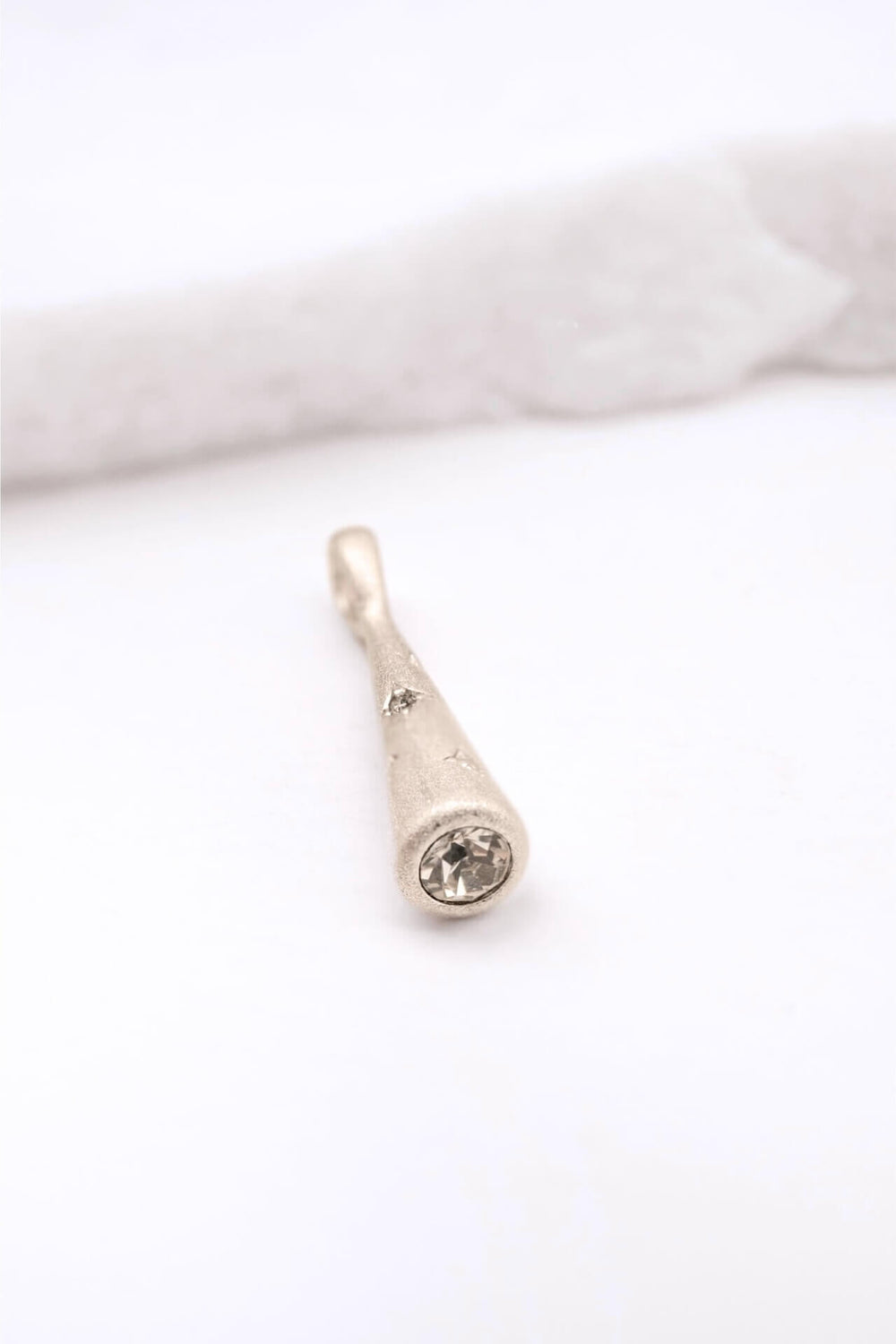 Sparkly Comet Silver Charm Pendant