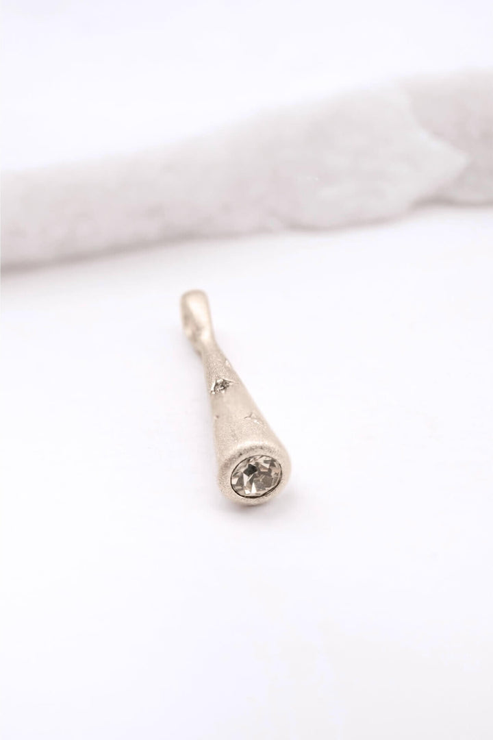 Sparkly Comet Silver Charm Pendant