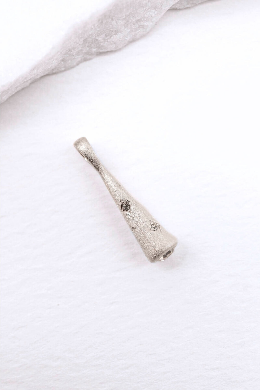 Sparkly Comet Silver Charm Pendant