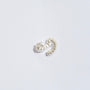 Courage Silver Shorthand Stud Earring