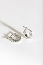 Diamond-Cut Silver Chunky Hoop Earrings