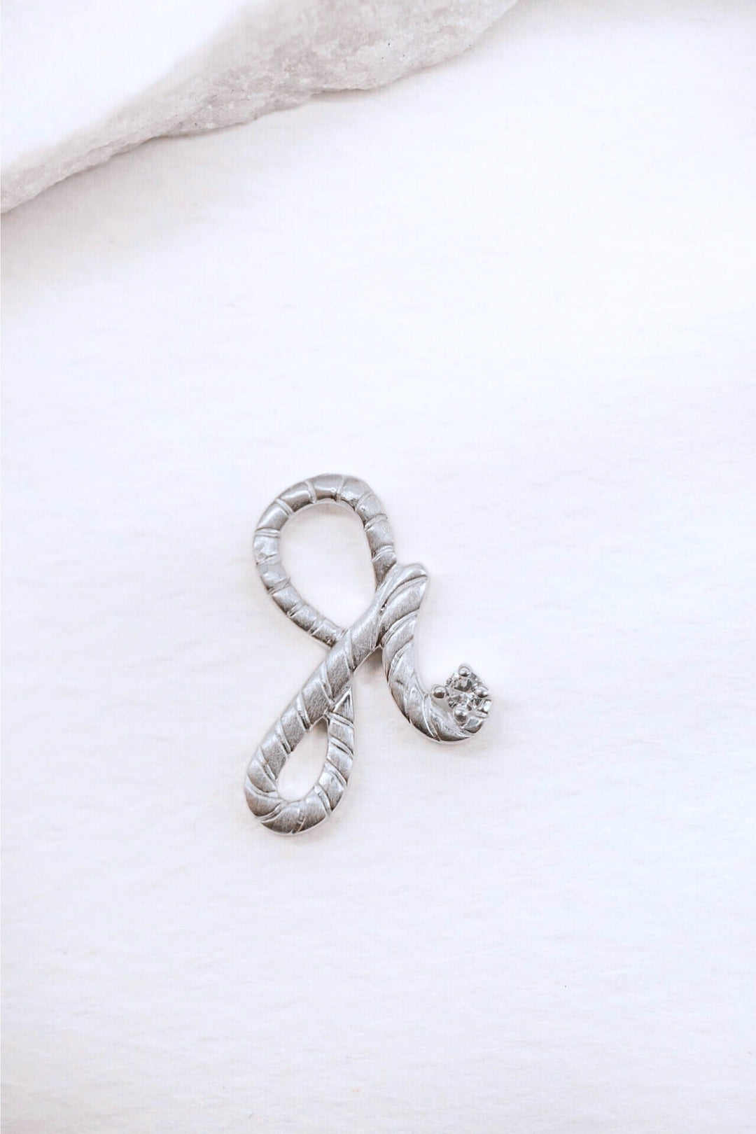 Fearless Silver Shorthand Charm Pendant