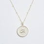 “Fuck” Silver Shorthand Coin Necklace