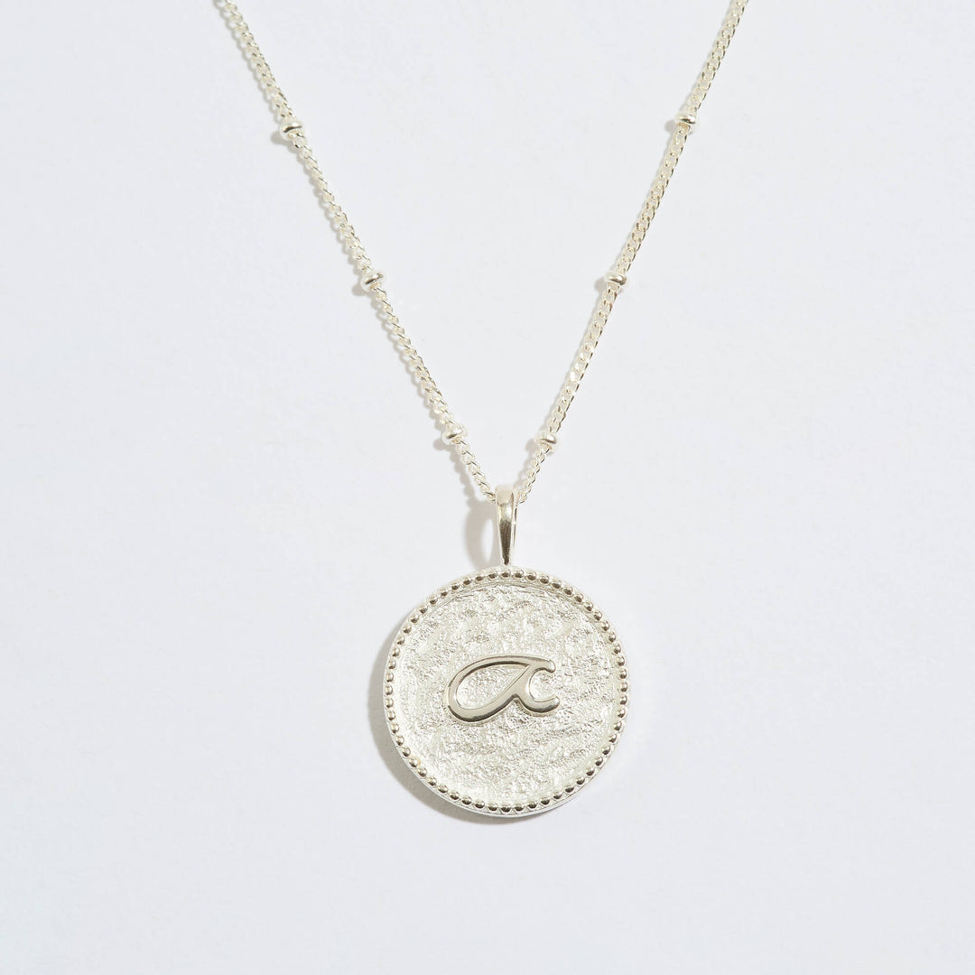 “Fuck” Silver Shorthand Coin Necklace