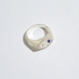 Fuck Silver Shorthand Signet Ring - side view 
