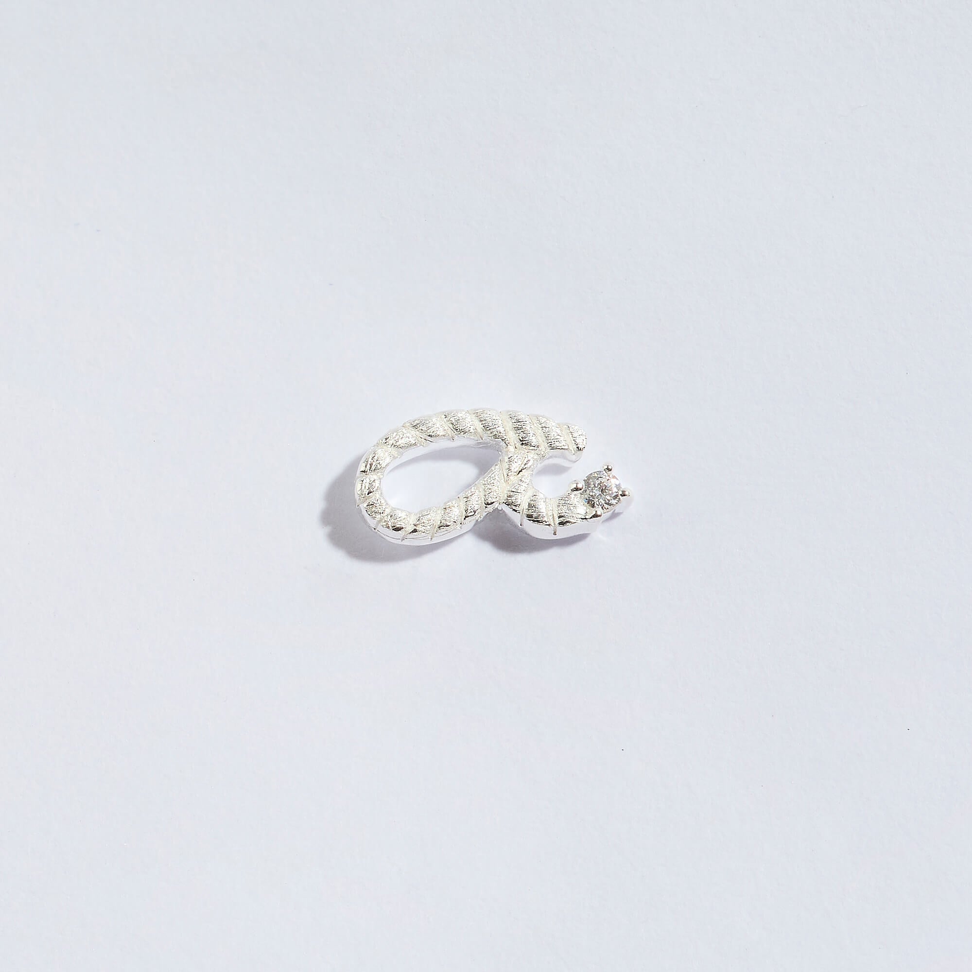 Shorthand Stud Earrings Silver