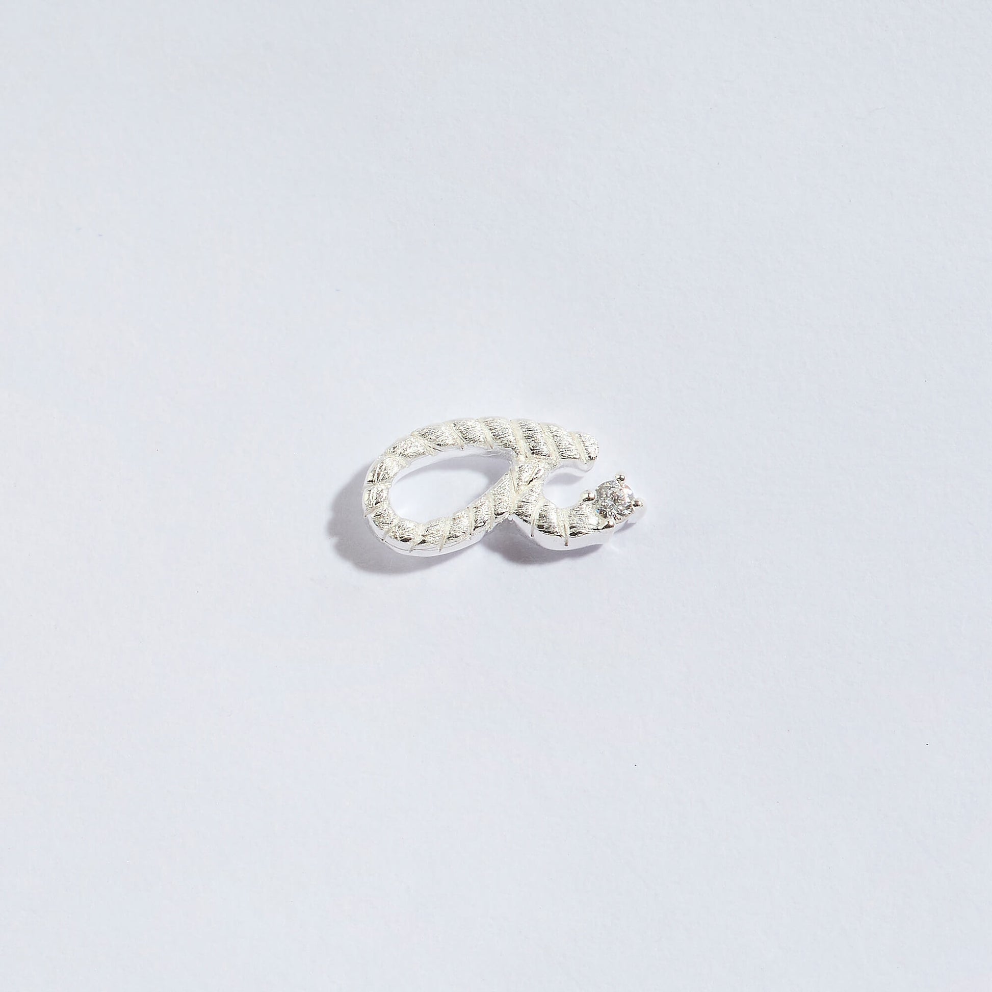 Fuck Silver Shorthand Stud Earring