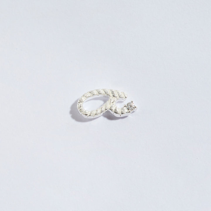 Fuck Silver Shorthand Stud Earring