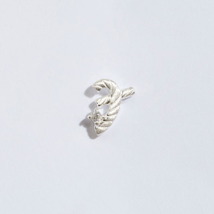 Great Silver Shorthand Stud Earring