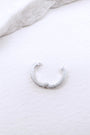 Brushed Silver Oval Connector
