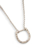 Sparkly Silver Horseshoe Connector Necklace