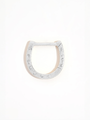 Sparkly Silver Shorthand Horseshoe Connector