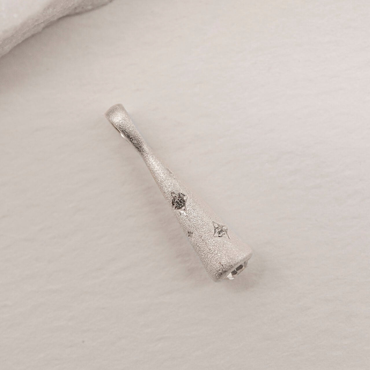 Sparkly Comet Silver Charm Pendant