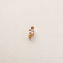 Clear Cubic Zirconia Gold Labret Earring