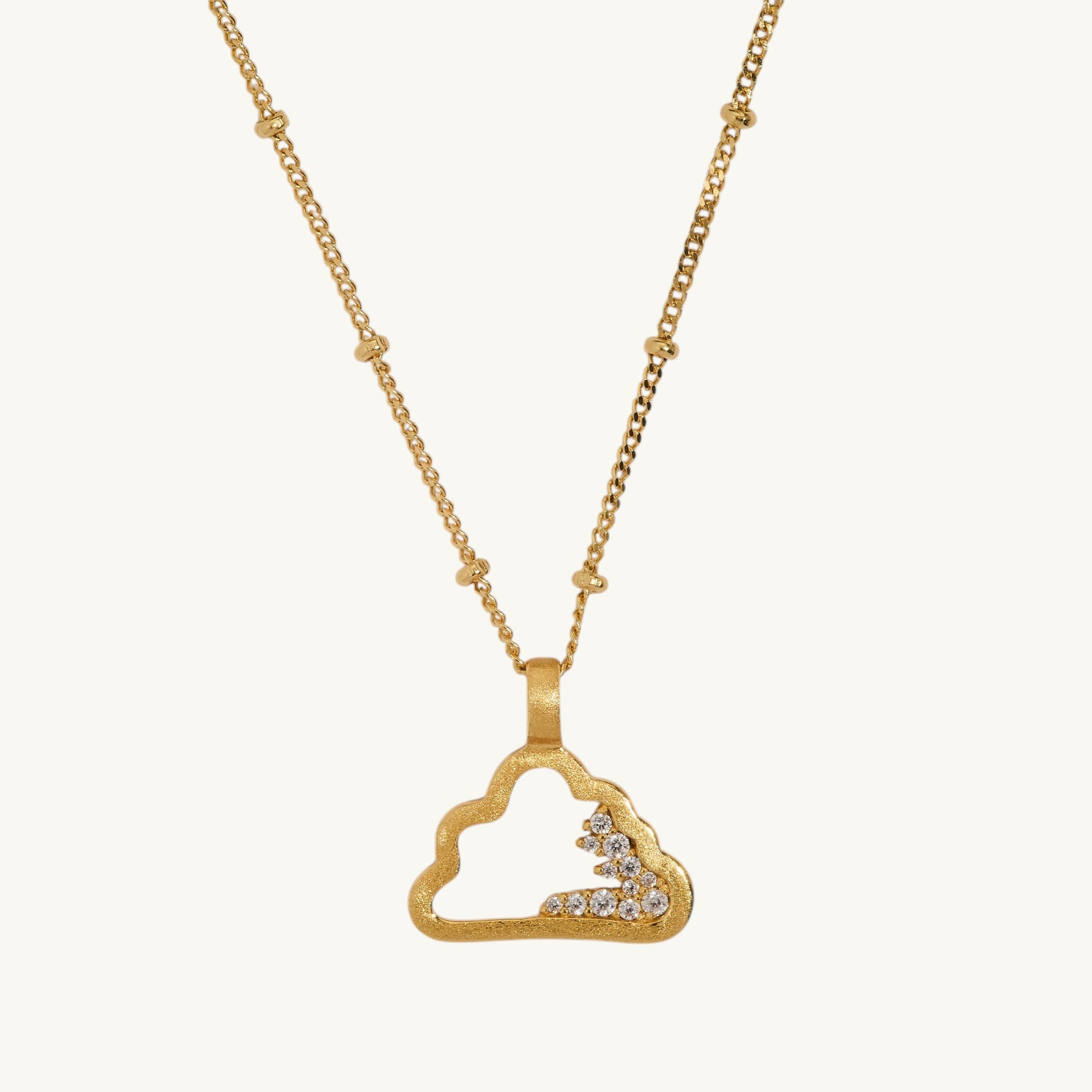 Ginkgo Leaf Gold Charm Necklace