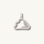 Sparkly Silver Cloud Charm Pendant