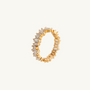 Sparkly Gold Baguette Eternity Ring
