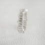 Statement Sparkly Silver Baguette Eternity Ring