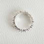 Statement Sparkly Silver Baguette Eternity Ring