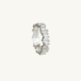 Sparkly Silver Baguette Eternity Ring