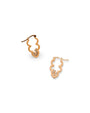 Sparkly Gold Cloud Hoop Earrings