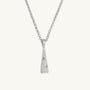 Sparkly Comet Silver Charm Necklace