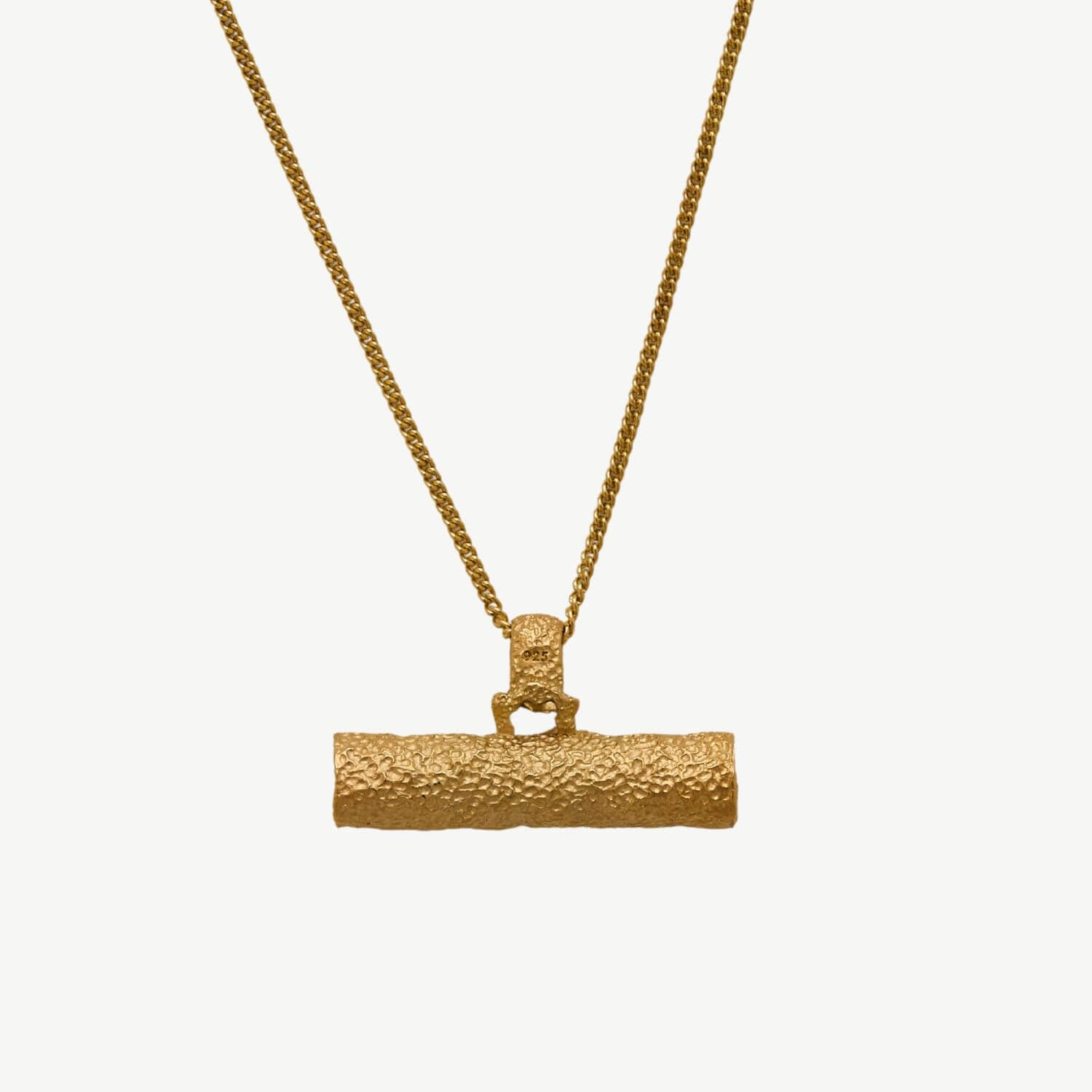 Difficult Woman Gold T Bar Necklace