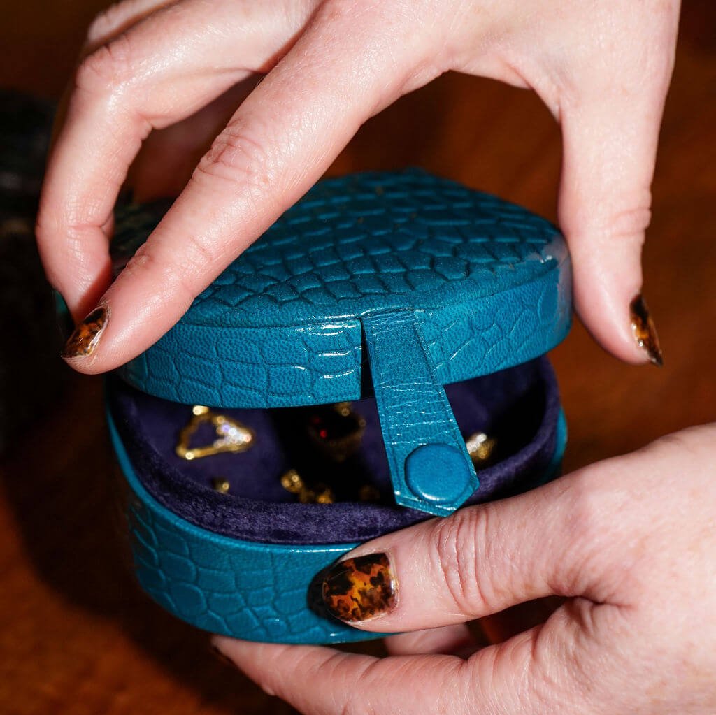 Horseshoe Leather Jewellery Trinket Box 