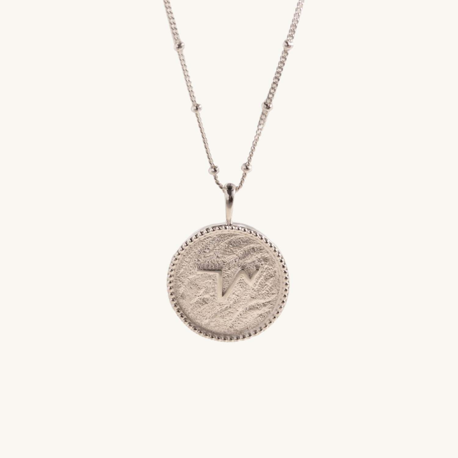 "Thrive" Silver Coin Necklace