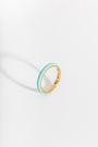 Turquoise Enamel Gold Ring